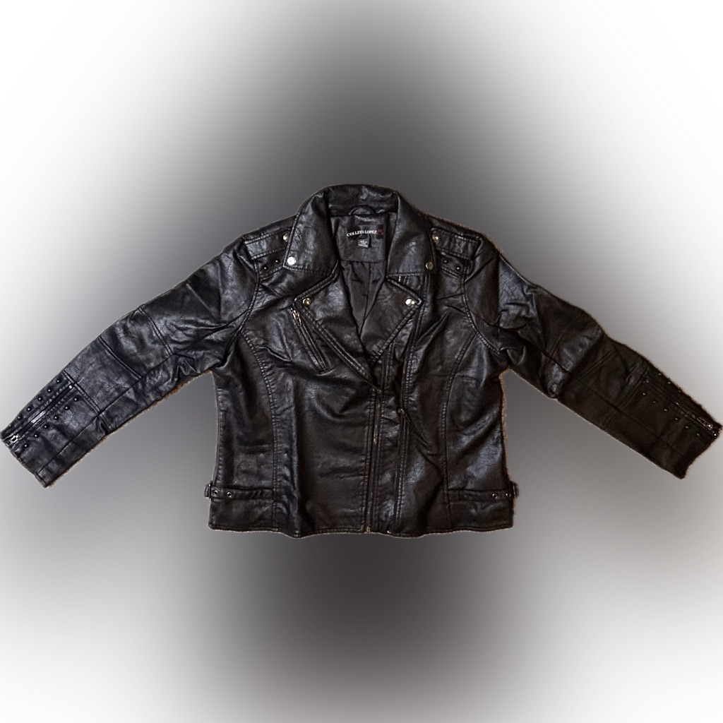 Colleen Lopez Womens Jacket Black Color Full Zipper Sz Large Brand New